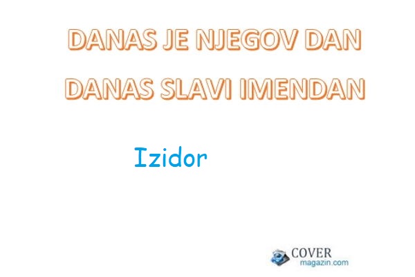 Izidor - imendan 2021. -